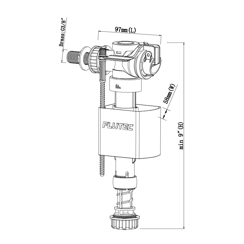 GRIFO DUAL FLUTEC PARA CISTERNA