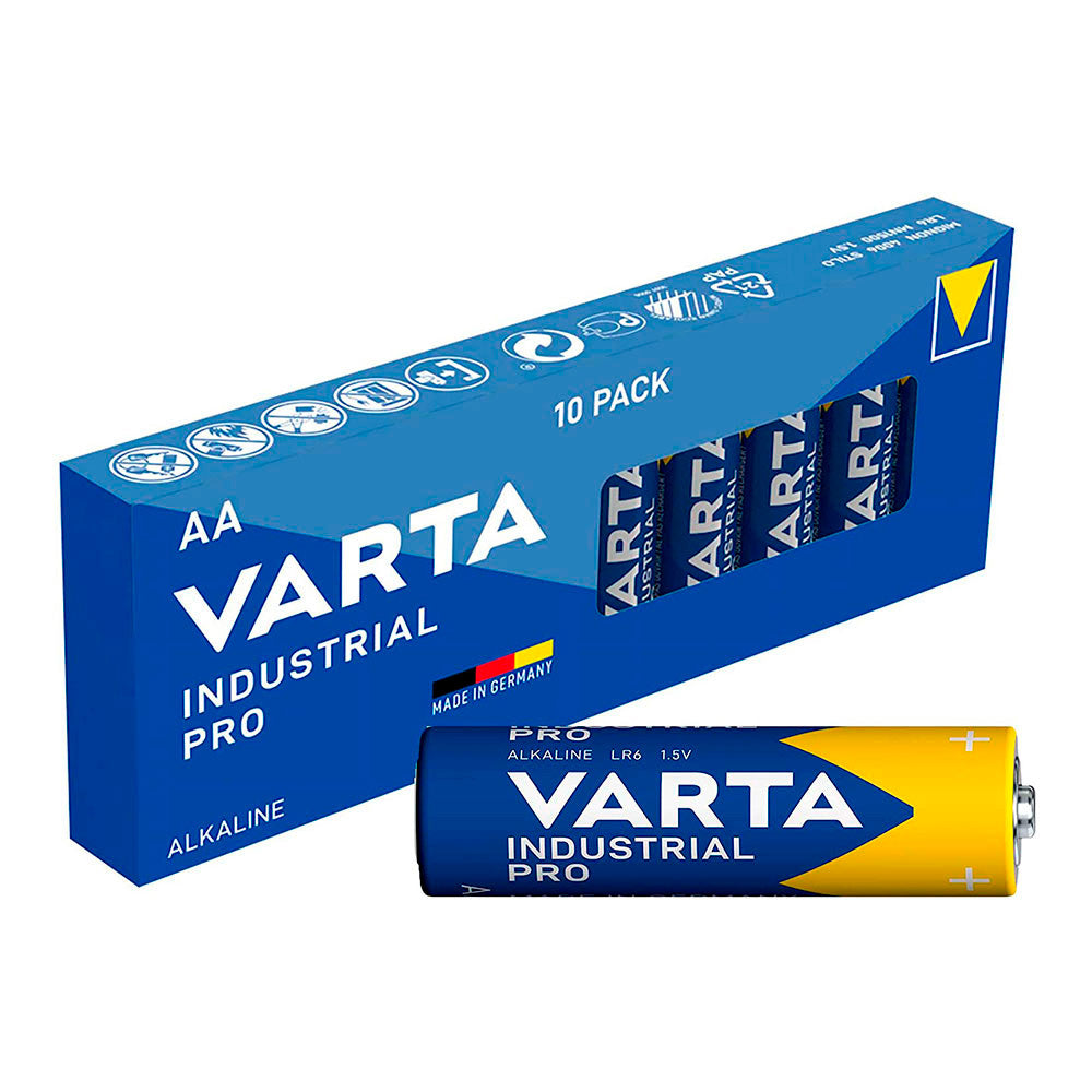 VARTA PILA ALKALINA INDUSTRIAL PRO AA - LR06 CAJA 10 uds Ø14,5 x 50,5 mm