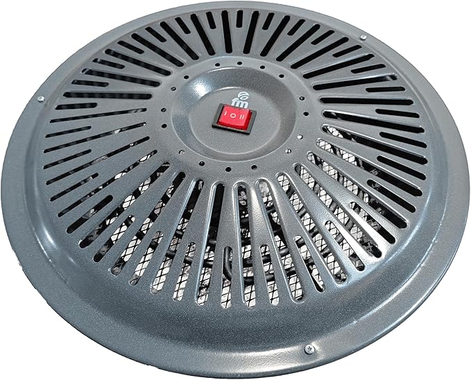 Brasero Eléctrico FM ALFA-900 – 850w de Potencia Regulable - Cable de 1,9m - Diámetro de 39cm - Calefactor Ideal para Mesas Camilla y Hogar