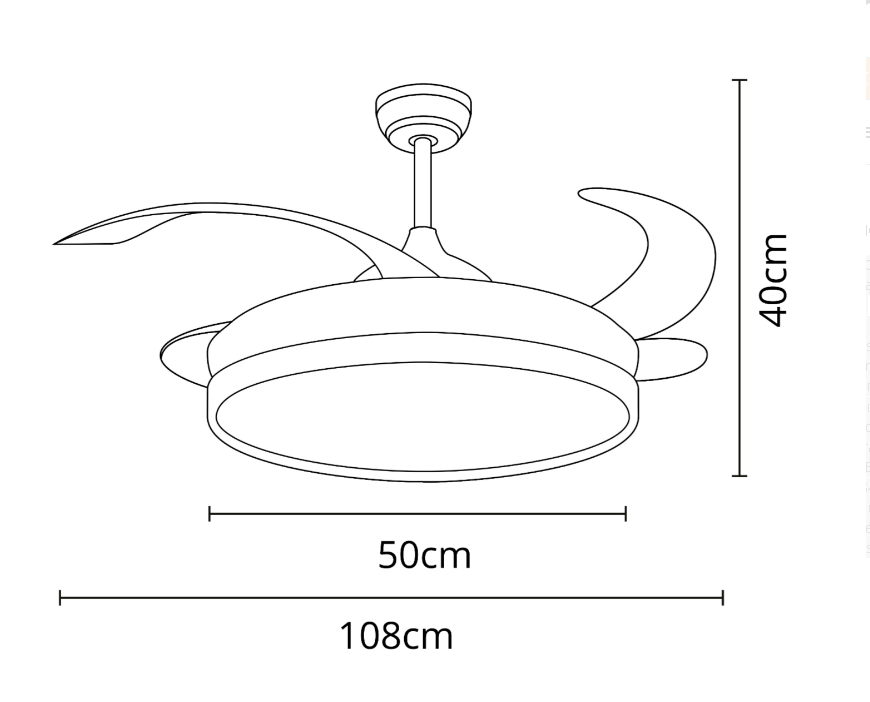 VENTILADOR COSMOS BLANCO
