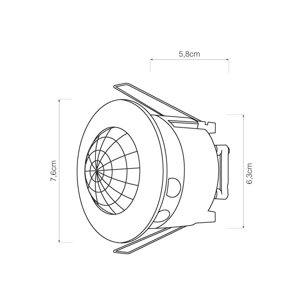 DETECTOR DE MOVIMIENTO EMPOTRABLE