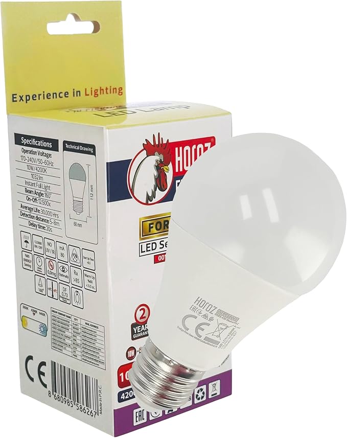 BOMBILLA ESFÉRICA 10W 4.5*8CM