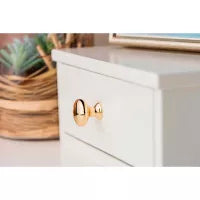 BLISTER CON 4 POMOS REDONDOS PARA MUEBLE FABRICADO EN ZAMAK ACABADO ORO MOD. 760 Ø25mm