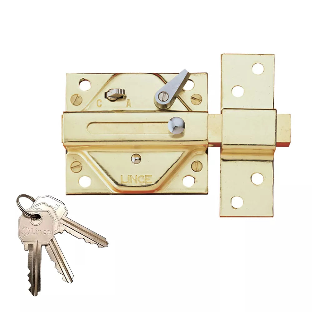 LINCE CERROJO TRADICIONAL 2930 ACABADO HIERRO LATONADO 92930HL