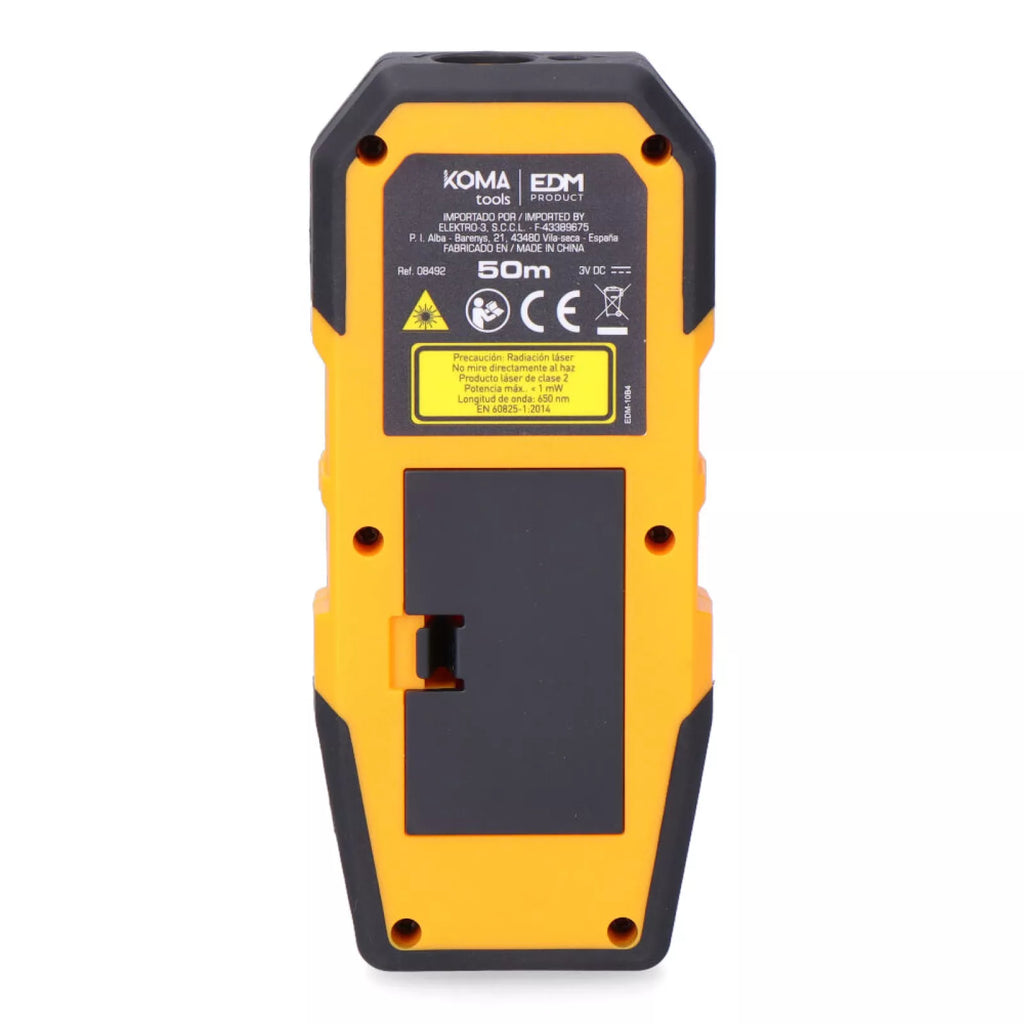 KOMA TOOLS MEDIDOR LÁSER CON FUNDA 5,2 x 2,4 x 12,3 cm