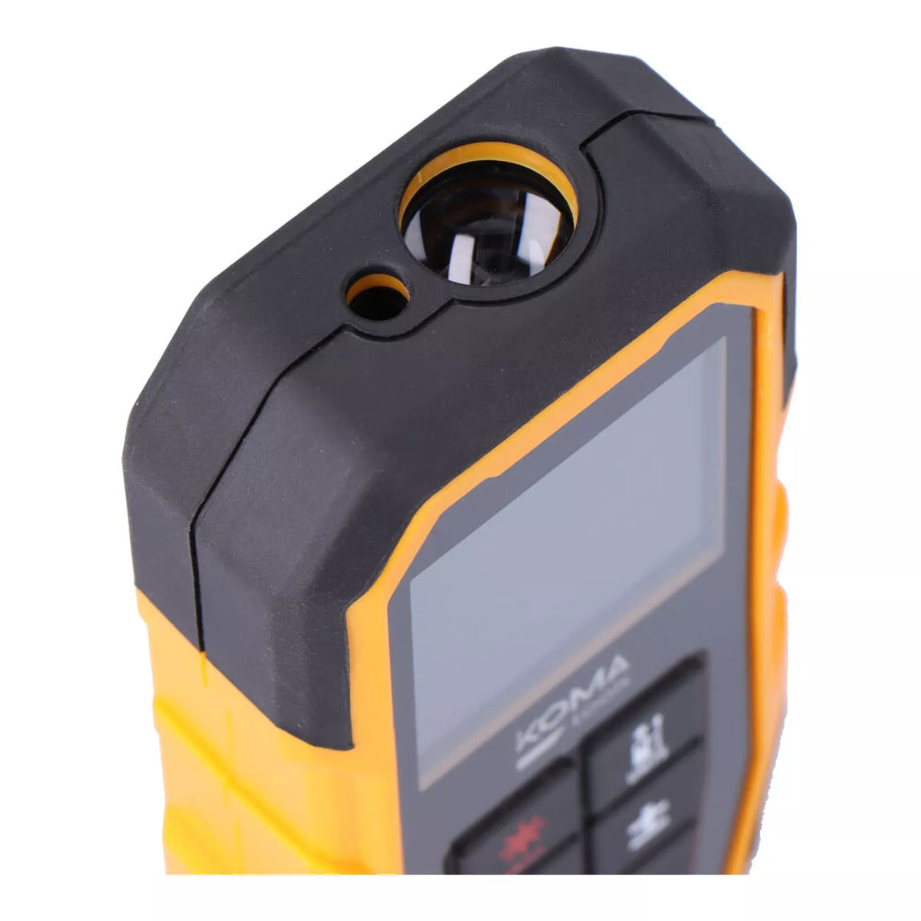 KOMA TOOLS MEDIDOR LÁSER CON FUNDA 5,2 x 2,4 x 12,3 cm