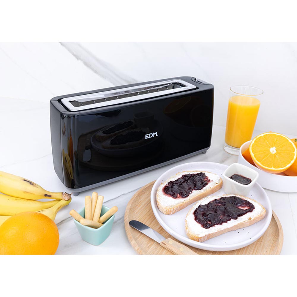 TOSTADORA RANURA LARGA BLACK DESIGN 900 W